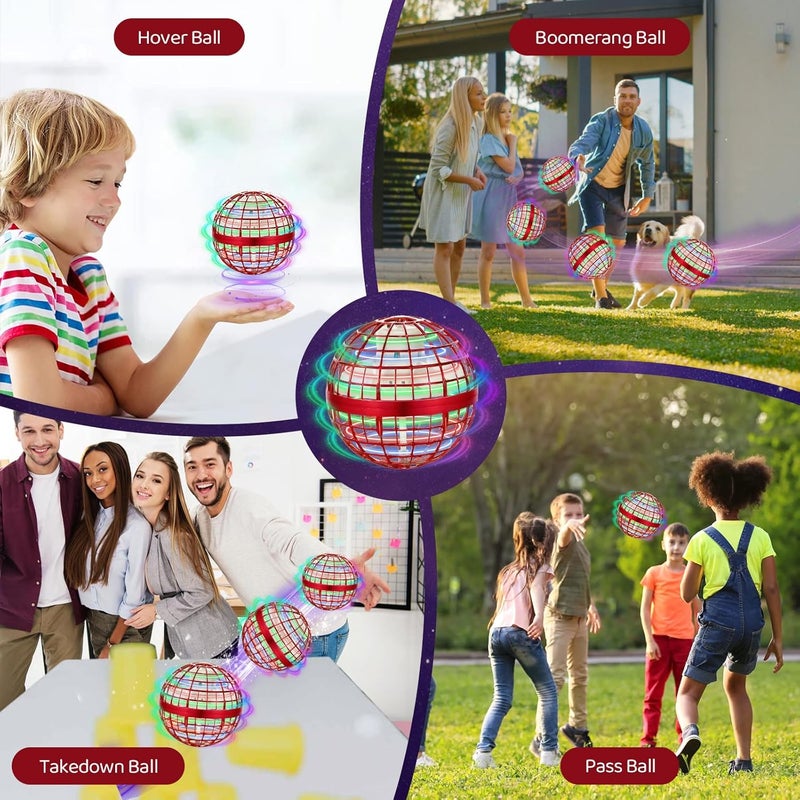 OFUN ألعاب الكرة الطائرة الطائرة 2025 - كرة هافير كوزميك غلوب بوميرانغ، طائرة مسيطر عليها باليد، ألعاب دوارة رائعة في الهواء الطلق هدايا للأطفال من 6 إلى 10 سنوات وما فوق - Image 5